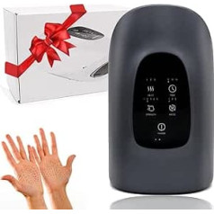 Electric Hand Massager, Wireless Hand Massager with 3 Massages, 3 Temperatures, 5 Press Levels Therapy, Finger Massager, The Best Gift for Family and Friends (Grey)