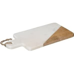 Secret de Gourmet - Presentation Plate Geometry White Marble 30 x 15 cm