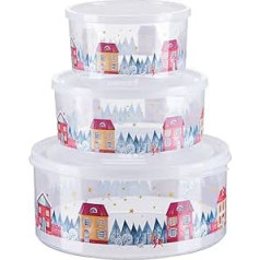 MiraHome Biscuit Tins, Biscuit Storage Container Set, Round, Austrian Quality