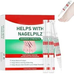 Nail Care Pen for Toenails - 3 Pieces Natural Strengthening Soothing | Nail Strengthening Pen | For Professional Use at Home Daily Travel Beauty Routine Night Morning Travel