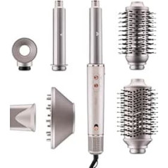 Ufesa Pro Glam Twist 7-in-1 Hair Styler with Digital Brushless Motor, Coanda System, Ceramic Coating, Ion Generator and Professional Accessories