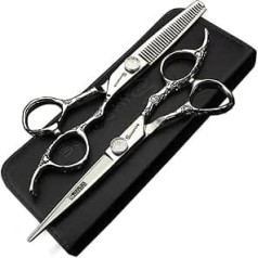 6 inch/7 inch personalised rose print hair scissors set, hairdresser special tools (scissors set), personalised rose print hair scissors set, hairdresser special tools (6 inch 2 pieces)