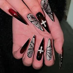 Temperament Manicure Pure Hand Wearing Hot Girl Temperament Brightening Student Manicure Ready Plaster (L)