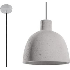 Sollux Lighting DAMASO Concrete Pendant Light, White