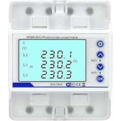 3Phase380V 100A Smart Power Meter Tuya Bi-Directional KWh Meter with Over Under Voltage Protector Relay Switch Curre Industrial Electrical Relays
