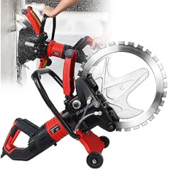 LOSCHEN 6000W Electric Concrete Ring Saw, Brushless Chainsaw Cutter with Water-Cooled Dust Extraction System, Cutting Depth up to 29 cm - For Concrete, Masonry, Cement & Stone