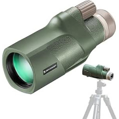 K&F Concept Monocular Telescope IP68 Waterproof 12 x 50 HD Mobile Phone Telescope with Arca Interface for Bird Watching, Hunting, Hiking, Concert, Black, Green