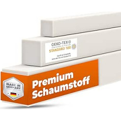 saarschaum • Foam Strips Mattress Extension • Foam Cut • Bed Gap Filler • Mattress Compensation • Mattress Connector • Padding • RG2440 20 x 20 x 80 cm