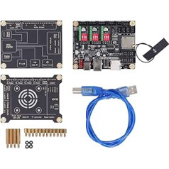Engraver Control Board MKS DLC32 V2.1 Offline Control Dual 32-Bit WiFi Engraving Machine Motherboard Fast Carving Website Control Mobile App Control (Motherboard and