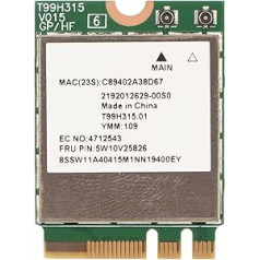 ASHATA For MT7922 WiFi Card, WiFi 6E Wireless Card NFA765A Wireless Module, BT5.3 2.4G 5G 6G 3Band 2400Mbps Network Adapter for Laptop for 10 for 11