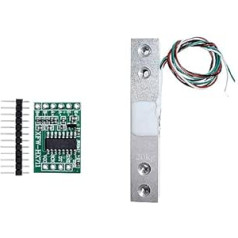 Digital Weight Sensor Made of Aluminium Alloy, Electronic Scale, Load Cell, Weighing Pressure Sensor, HX711 AD Tech R, for Kitchen Scales, Jewellery Scales, Reliable Data (20 kg With HX711)