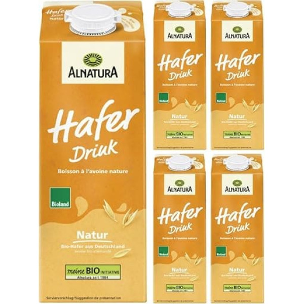 Alnatura Oat Drink Natural 1000 ml x 5 Pieces