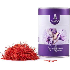 Saffron (3 g) | SANICO Freeze Dried Premium Saffron Threads | Ultra Pure, Laboratory Preserved Aroma & Colour | 4% Saffron | High-Tech Freeze Drying | 100% Natural, Hand Picked