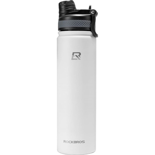 Rockbros 620 ml velosipēda termo dzērienu pudele - balta
