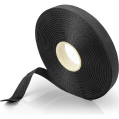 Tree Ties 25 m Black Width 35 mm / Plant Ties for Tree Attachment Made of Weather-Resistant and Rot-Proof Polyester/Plant Holder as Plant or Tree Support