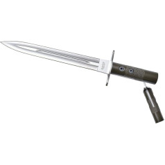 Joker Hunting Knife Guepardo CL29 Coated Aluminium Handle Belt Knife with 30cm MOVA Steel Blade Leather Sheath Tool for Fishing, Hunting, Camping and Hiking