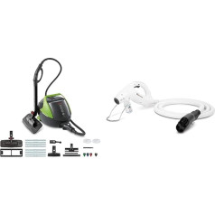 Polti Vaporetto PRO 95 Flexi Steam Cleaning Device with 5 Bar, Water Tank Capacity and Turbo Function + Sani System Gun for Polti Vaporetto Lecoaspira, Accessories for Steam Sanitisation of Surfaces
