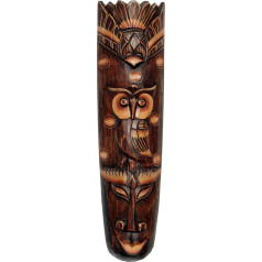 Wogeka - 50 cm Dolphin Wall Mask - Ethnic Style Africa Wooden as a Gift Idea for Christmas Birthday Decoration - Handmade Carving by Bali Mask 80 (Mask 80a)