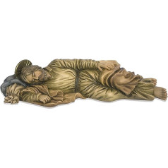 Toccare Beautiful Sleeping Saint Joseph Statue, Made in Colombia, South America, Cast from Durable Resin from Hand Carved Original, Great Housewarming Gift, 8 Inch