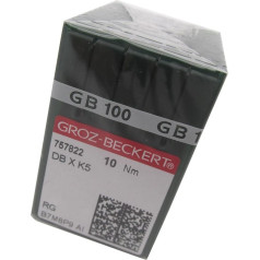 GROZ-BECKERT-NEEDLE - 100 Groz Beckert DBXK5 Industrial Embroidery Sewing Machine Needles Compatible with/Replacement for Tajima Brand Barudan Brand SWF Brand (Size: 90/14)