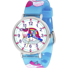 Kiddus Lernuhr für Kinder, Analoge Armbanduhr für Jungen und Mädchen ab 5 Jahren, 3ATM und 5ATM, Erste Uhr mit Stunden und Minuten, Lernspielzeug Geschenk für Kinder