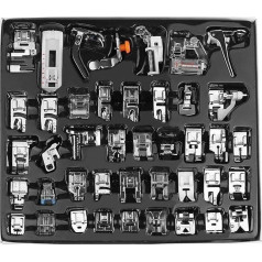 Professional Sewing Machine Presser Feet Set Multifunctional Home Use Accessories for Brother Babylock Singer Janome 42 Pieces