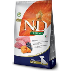 n&d pumpkin lamb & blueberry puppy mini - sausa barība kucēniem - 7 kg