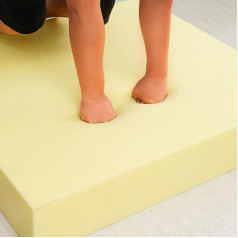 High Density Replacement Foam Padding, Rectangular Square Furniture Replacement Padding Foam for Mattress Extension, Bed, Gap Filler (10 cm Thick, 150 x 50 cm)