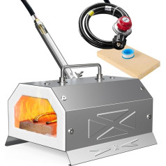 Nelyrho Stainless Steel Forge Starter Kit with 30 PSl Requlator for Forging Knife Making Equipment Forging Melting Casting (Single Burner)