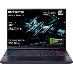 acer Predator Helios Neo 16 AI PHN16-73-97Z6 | Gamer Laptop 16 Inch WQXGA 240Hz | Intel Core Ultra 9 275HX | NVIDIA GeForce RTX 5070 | 32GB RAM | 1TB SSD | Windows 11 | AZERTY Keyboard