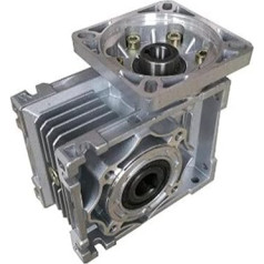 Worm Gear Motor, RV030 Worm Gear Reducer, Worm Gear 5:1-80:1, 11 mm Input Shaft, NMRV030 Speed Reducer for NEMA 23 Stepper Motor (50 to 1 Ratio)