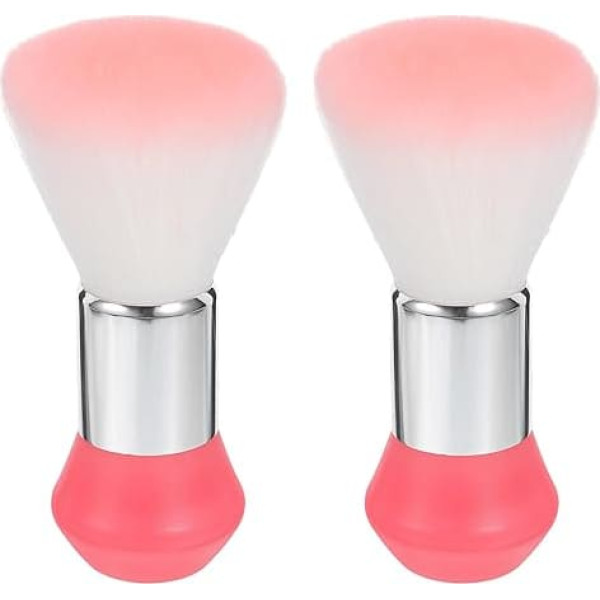 Set of 2 Neck Brushes for Hairdressers - Removes Broken Hair and Removes Beard Hair with Gentle Bristles - Cleaning Tool for Hairdressers and Stylists for Home Use (14.5 x 8.4 cm)
