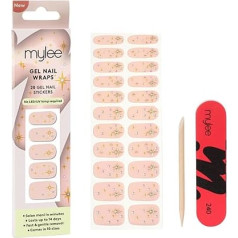 Mylee Gel-Nagelfolien [Tinsel Twinkle] – Party Season Collection – 20 Vorgehärtete Gel-Aufkleber, sofortige Maniküre, Keine Lampe erforderlich, glänzendes Finish, Lang anhaltende