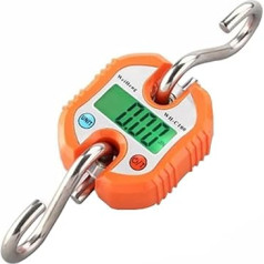 1 Piece Industrial/Agriculture/Laboratory Removable Portable Micro Crane Scales 0.2-150 kg Lightweight Hook Electronic (Orange)