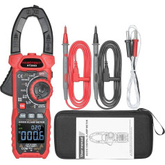 Irfora AC/DC Digital Terminal Meter True RMS Multimeter Anto Ranging Multitester Current Clamp with Amp Volt Ohm Diode Capacity Resistance Continuity NCV Temperature Ratio VFD Tests