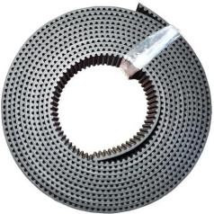 Ersatz-Zahnriemen HTD, 5 m, 15 Zähne, 10 m, schwarz, offener Antriebsriemen für Industrie- und Heimwerker-Anwendungen, 15 mm Breite