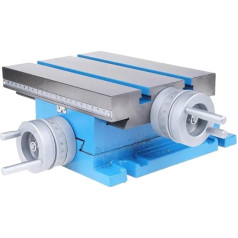 Fräsmaschine, 225 x 175 mm Bohr- und Fräsmaschinen-Kreuzschlitten-Arbeitstisch XY mit Lineal, XY-Verfahrweg 105 x 90 mm