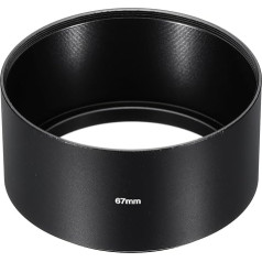 PATIKIL 67mm Long Focal Length Frosted Interior Anti Reflective Lens Hood with Cleaning Cloth for Camera Lens Black