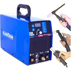 Puls TIG Welding Machine 200A Plasma Cutter 50A MMA Welding Machine 180A, 3 in 1 Combination Welding Machine TIG/MMA/CUT, IGBT, 520TSCPF, 230V