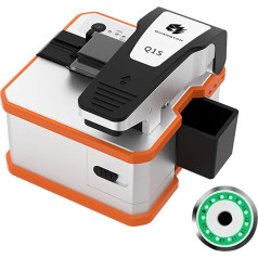 Fibre Optic Splitter, Fully Automatic Electric Fibre Optic Splitter Device, Rechargeable Fibre Optic Cable Cutter, FTTH, High Precision for Cold Connection/Hot Melting, 3-in-1 Clamping Slot Cutting