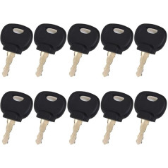 Schlüssel für Bobcat und für BOMAG Baumaschinen - 10 Stück, OEM 14603 14607 kompatible Zündgerät-Ersatzteile