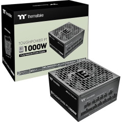 Thermaltake Toughpower PT 1200W | ATX 3.1 | PCIe 5.1 12+4 Pin Connector | Low Noise 135 mm Fan | Low Profile Cable | 80Plus Platinum | Modular Power Supply | Black
