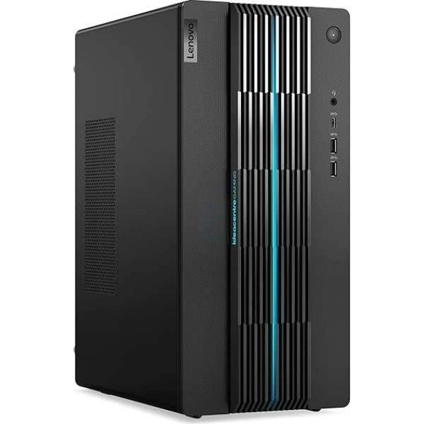 Lenovo IdeaCentre Gaming 5 Gen 7 Gaming PC (Intel Core i5-12400F, 16GB RAM, 512GB SSD, NVIDIA GeForce RTX 3060-12GB, No Operating System), Black, Spanish QWERTY Keyboard