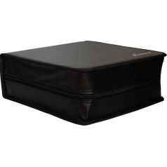 MediaRange 200 Disc Archiving Folder Faux Leather Black