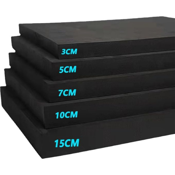 Hochdichte 45D-Polyurethan-Schaumstoffplatte, strapazierfähiger, multifunktionaler Polsterschaum für Sofa und Matratze, 100 x 40 cm, 12 cm dick, ideal für DIY-Projekte