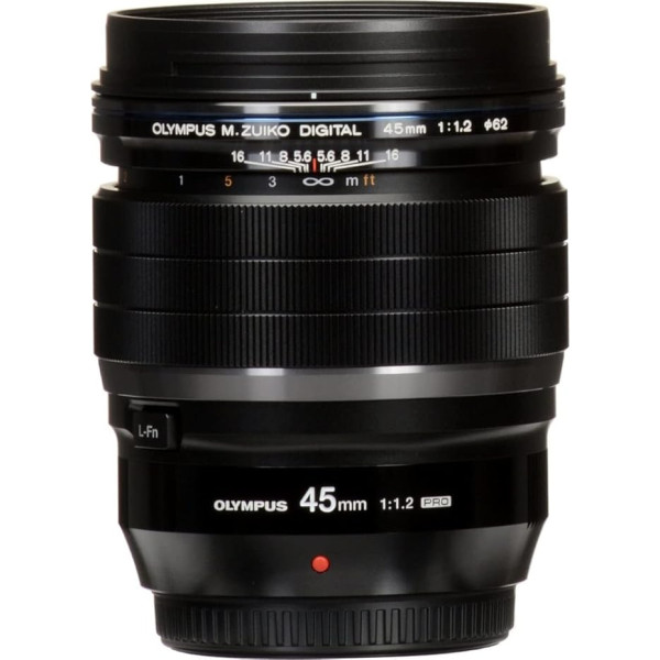 Olympus M.Zuiko Digital ED 45 mm 1:1.2 Pro Lens - Black