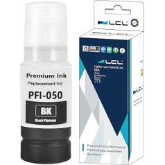 LCL Compatible Ink Cartridge PFI-050 PFI-050BK (1PK 70 ml Black) Replacement for Canon ImagePrograf TC-20 TC-20M