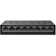 TP-Link LS1008G 8-Port Desktop Switch (8 x Gigabit Auto-Negotiation RJ45 Ports, IEEE 802.3x, Plug and Play, Energy Saving, Plastic Housing for Easy Table or Wall Mounting) Black