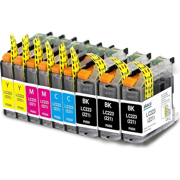LC223 XL Printer Cartridges for Brother LC-223 LC-221 LC221 Cartridges Compatible with DCP-J562DW J4120DW MFC-J480DW J680DW J880DW J4420DW J4620DW J4625DW J5320DW J5620DW J5620DW J5620DW 5DW 5DW