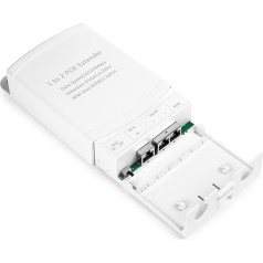 Revotech 2 Port PoE Extender IP67 Waterproof PoE Repeater 100m/250m Extension Outside, 1 in 2 Out PoE Adapter, Complete with IEEE802.3af/at, 10/100Mbps RJ45, Plug and Play (WPOE6003)
